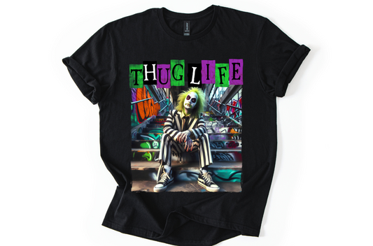 👻 Thug Life Beetle Tee – Street Meets Strange 🖤